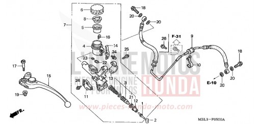 CLUTCH MASTER CYLINDER CBR1000RR7 de 2007